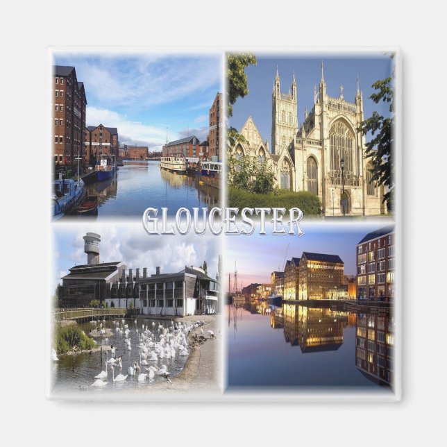 ENG008 GLOUCESTER , National Waterways Museum,  Magnet (Front)