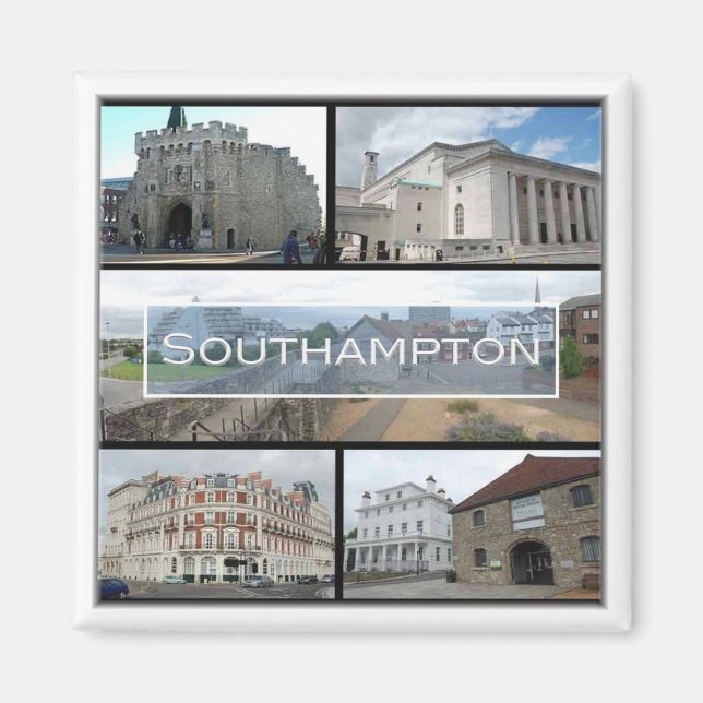 ENG019 SOUTHAMPTON, England, Europe, Fridge Magnet (Front)