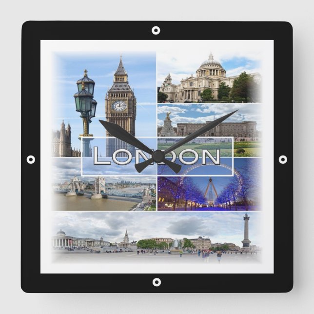 ENG025 LONDON, Big Ben, Westminster, Square Wall Clock (Front)