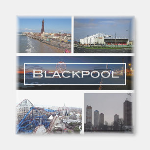 ENG031 BLACKPOOL, Lancashire, England, Fridge Magnet
