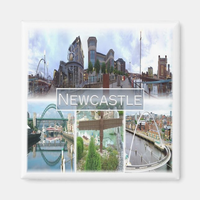 ENG047 NEWCASTLE, England, Europe, Fridge Magnet (Front)