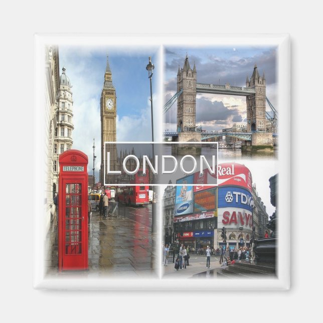 ENG048 LONDON, England, Europe, Fridge Magnet (Front)
