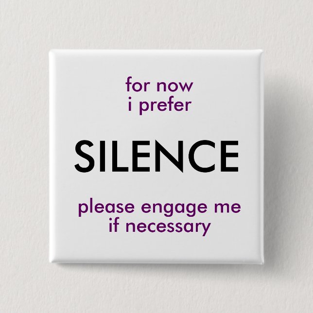 engage if necessary 15 cm square badge (Front)