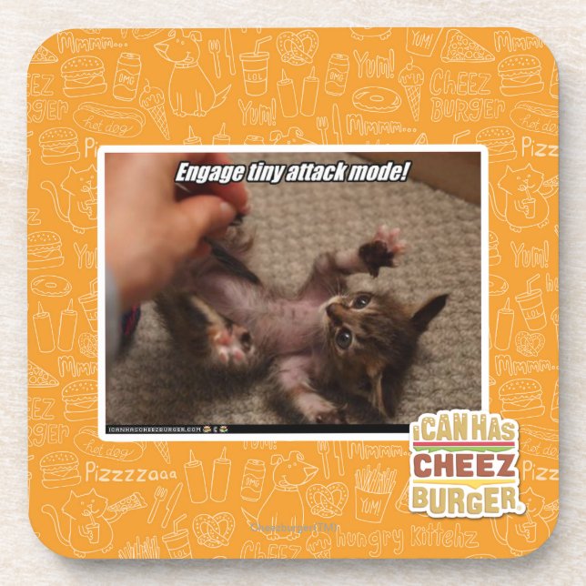 Engage tiny attack mode! coaster (Front)