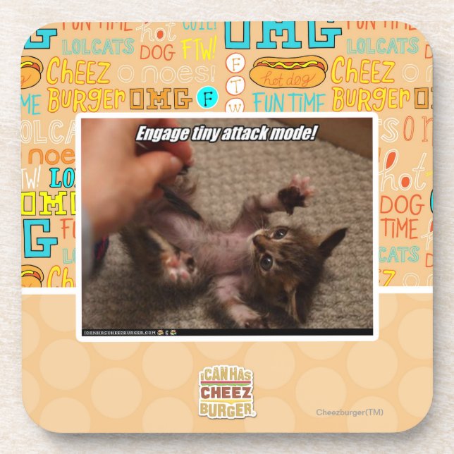 Engage tiny attack mode! coaster (Front)
