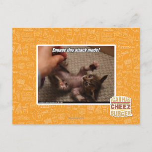 Engage tiny attack mode! postcard