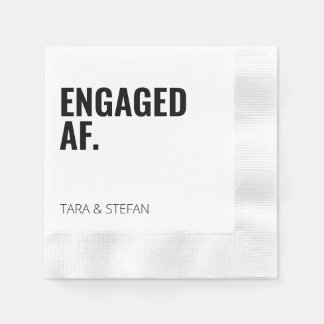 ENGAGED AF Personalised Engagement Napkins
