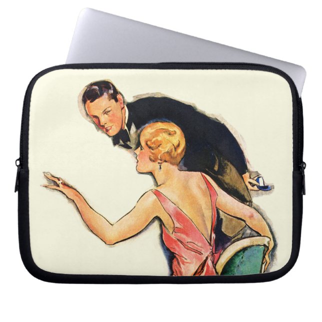 Engaged Couple Laptop Sleeve (Front)