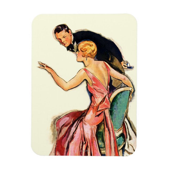 Engaged Couple Magnet (Vertical)