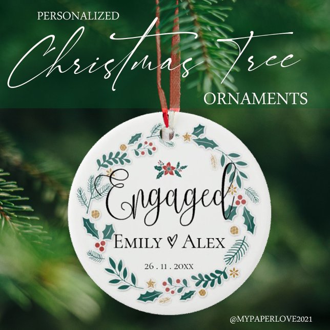 Engaged Couple | Our First Christmas   Ceramic Tree Decoration (Creator Uploaded)