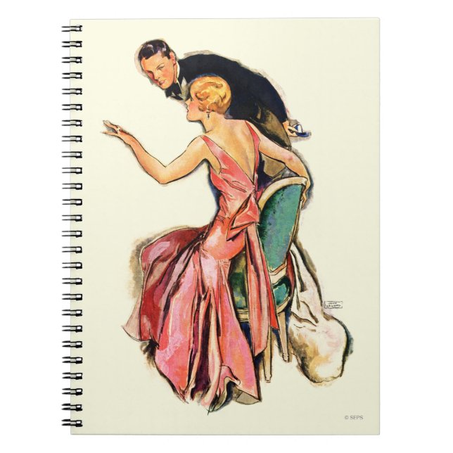 Engaged Couple Spiral Notebook (Front)