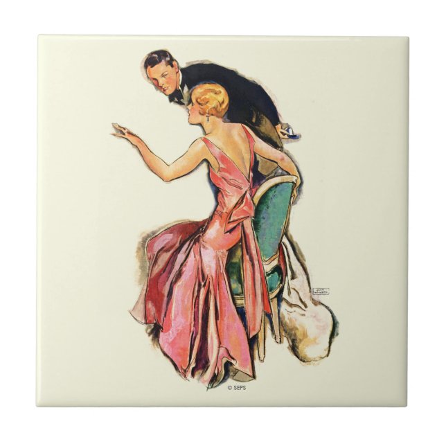 Engaged Couple Tile (Front)