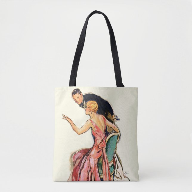 Engaged Couple Tote Bag (Front)