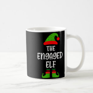 Engaged Elf Family Matching Christmas Engagement  Coffee Mug