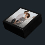 Engaged Forever Has a Nice Ring Photo Custom Gift Box<br><div class="desc">"Forever has a nice ring to it" photo custom gift box.</div>