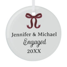 Engaged Personalised Couple's Name Year