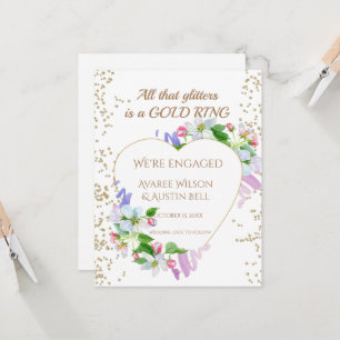 Engagement All that glitters is a gold ring Card