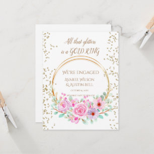 Engagement All that glitters is a gold ring Card
