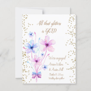 Engagement All That Glitters Is Gold Card