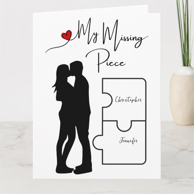 Engagement | Anniversary | True Love Missing Piece Card (Front)