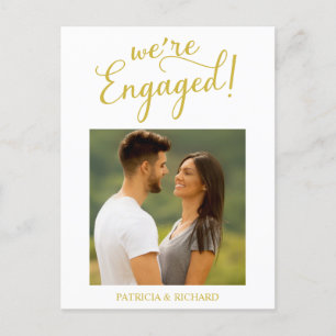 Engagement Announcement And Save The Date Postcard