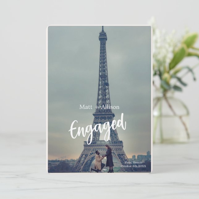 Engagement Announcement Custom for Wedding (Standing Front)