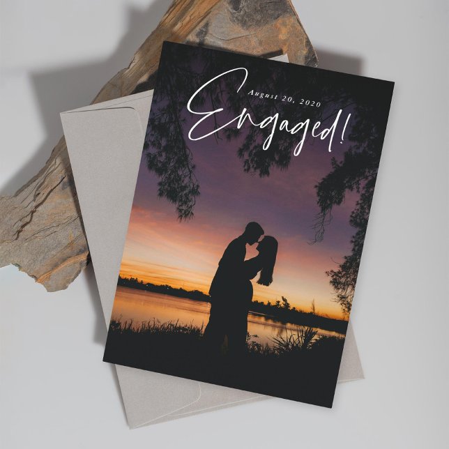 engagement announcement photo card (Creator Uploaded)