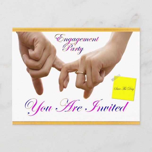 Engagement Announcement Postcard (Front)