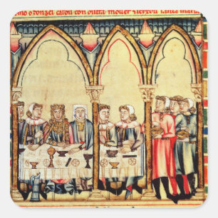 Engagement Banquet, from the manuscript Square Sticker