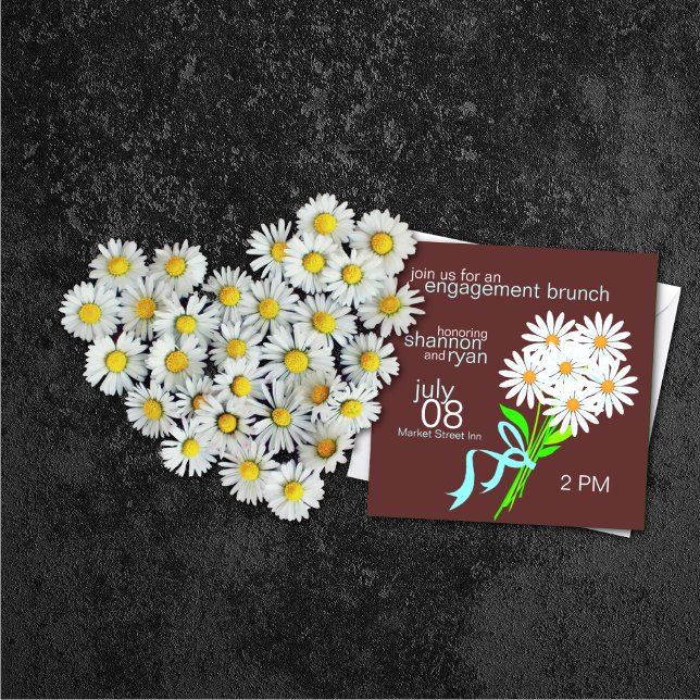 Engagement Brunch Invitations {Brown} (Creator Uploaded)