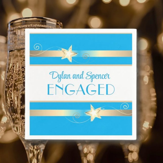 Engagement Congrats!  Customised, Classy Napkin (Creator Uploaded)