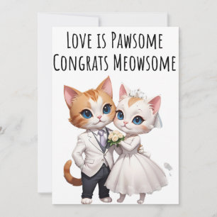 Engagement Congratulations Cards Cat Lovers Card