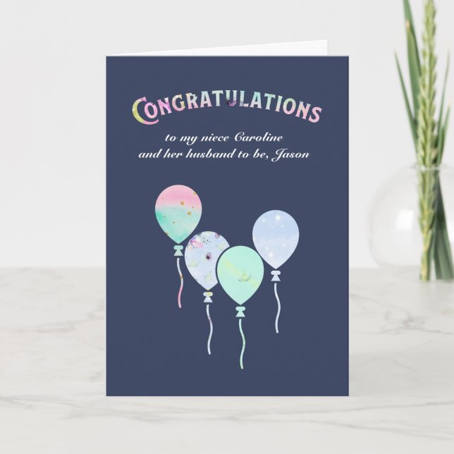 Engagement Congratulations For A Niece Card (Front)