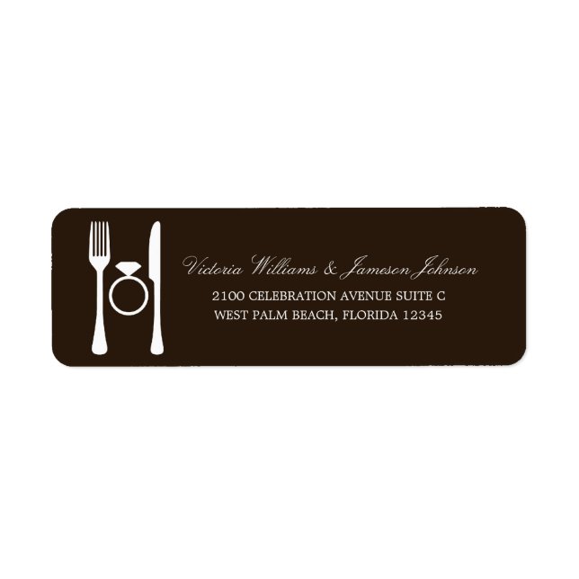 ENGAGEMENT DINNER | ADDRESS LABELS (Front)