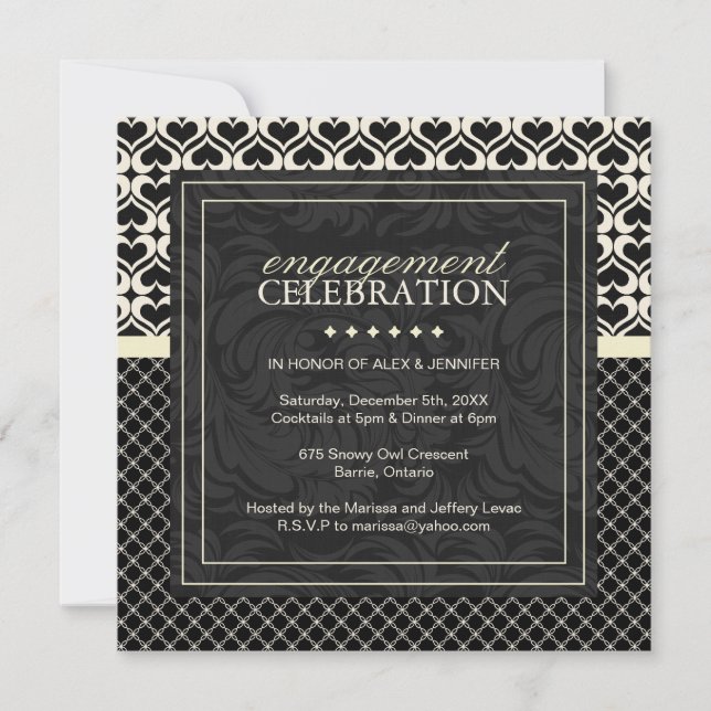 Engagement Dinner Invitation (Front)