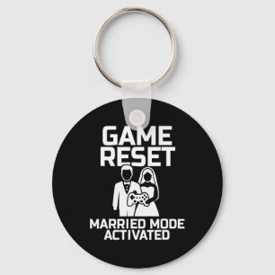 Engagement Gamer Gift For Groom Bride Funny Video  Key Ring