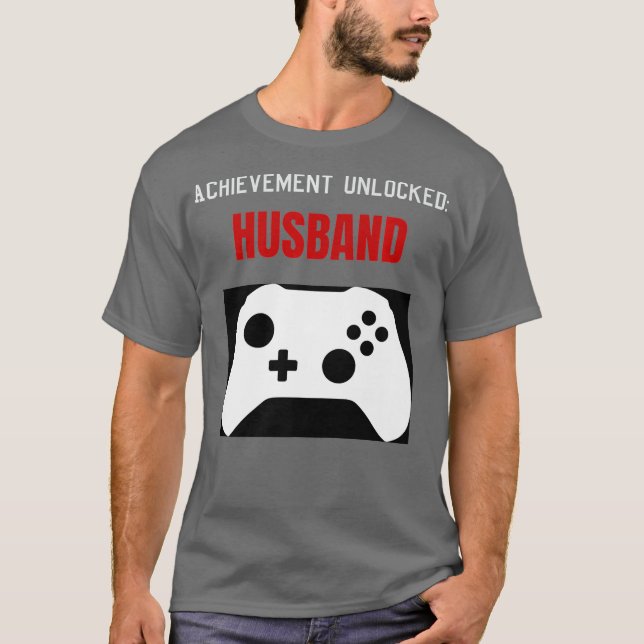 Engagement Gamer Groom Fiancee Player 2 Bachelor T-Shirt (Front)