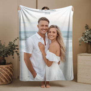 Engagement Gift Sherpa Blanket Custom Newlywed 