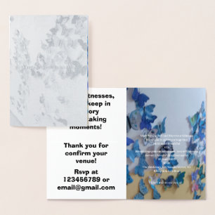 Engagement Invitation Foil Card