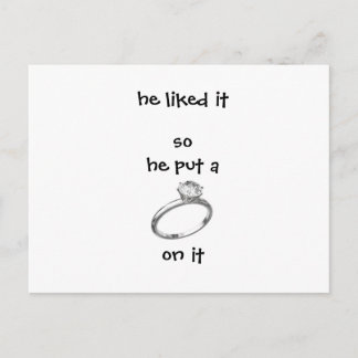 Engagement Invitation Postcard