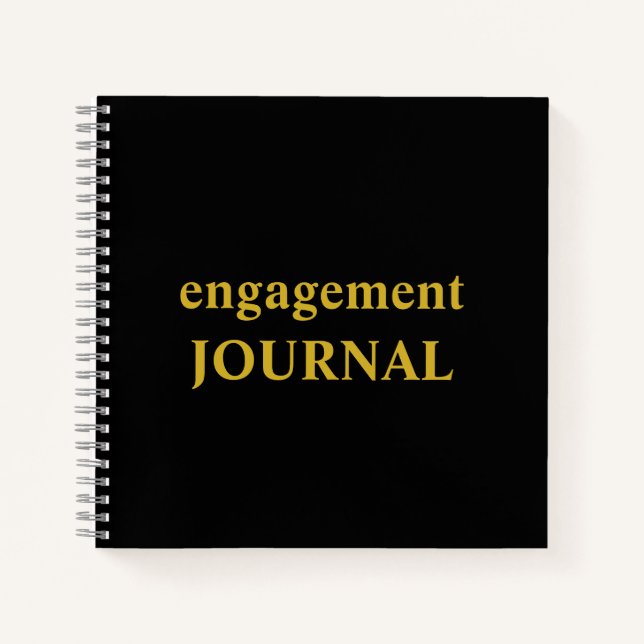 Engagement Journal and Memory Book | Engagement Gi (Front)