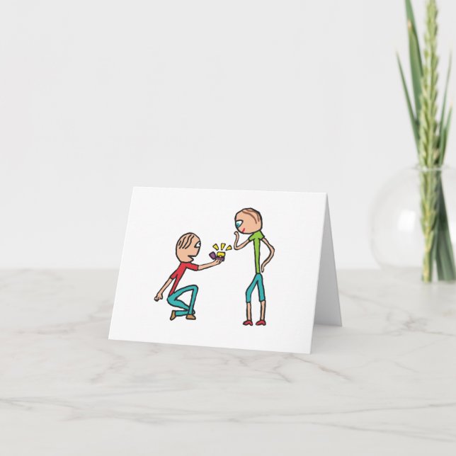 Engagement Marriage Proposal Card (Front)