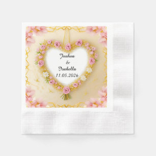 🌸 Engagement Napkins Custom Name