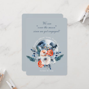 Engagement Over the Moon Card