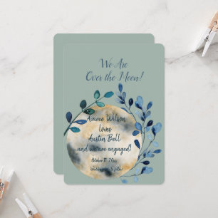 Engagement Over the Moon   Card