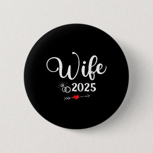 Engagement Party 2025 Wife Husband Matching 6 Cm Round Badge