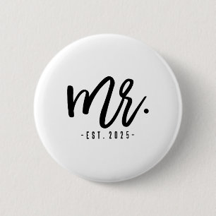 Engagement Party Husband And Wife Matching Couple 6 Cm Round Badge
