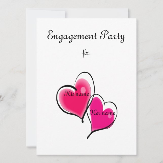 Engagement Party Invitation Template (Front)