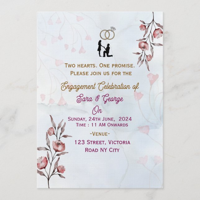 Engagement Party Invitations  (Front)