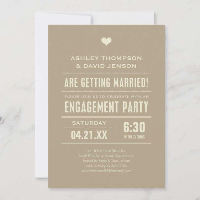 Engagement Party Invites (Front)